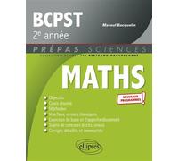 Mathématiques BCPST 2e année - Programme 2022