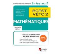 Mathématiques BCPST-VÉTO 2 (2° Éd.) Nouvelle édition - Marc Tenti - Technique Et Documentation - broché - Scolaire / Universitaire