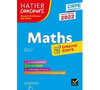 Mathématiques - CRPE 2022 - Epreuve écrite d'admissibilité