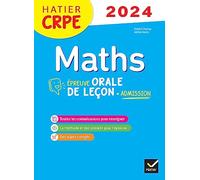 Mathématiques - CRPE 2024-2025 - Epreuve orale d'admission