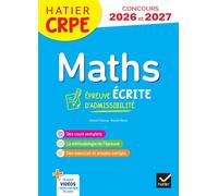 Mathématiques – CRPE 2026-2027 : Épreuve écrite d'admissibilité – L3 et M2