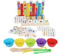 Mathématiques d'apprentissage avec perles à clipser