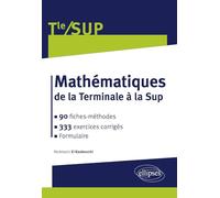 Mathématiques de la Terminale à la Sup: 90 fiches-méthodes, 333 exercices corrigés