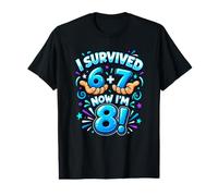 Mathématiques drôles pour Mon 8e Anniversaire - J'Ai survécu à 6 + 7 Maintenant J'Ai 8 Ans T-Shirt Graphique avec Valeur