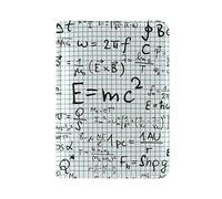 Mathématiques e-Mc2 Détenteur d'un Passeport Titulaire Etui en Cuir Véritable Couverture de Passeport pour Voyage Hommes Femmes