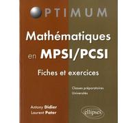 Mathématiques en MPSI/PCSI: Fiches et exercices