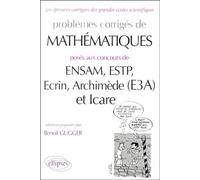 Mathématiques ENSAM, ESTP, Ecrin, Archimède (E3A) et Icare : MP-PC