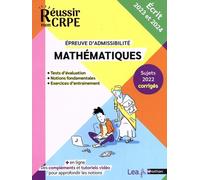 Mathématiques - Epreuve D'admissibilité Écrit