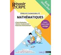 Mathématiques Epreuve écrite -admissibilité - 2024-2025 - Daniel Motteau - Nathan - broché - Scolaire / Universitaire