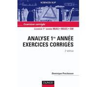 Mathématiques - Exercices corrigés - Analyse 1e année