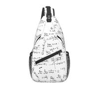 Mathématiques Femme Homme Sac De Poitrine avec Poches Multiples Sling Bag Portable Sacs À Dos Porté Travers pour Sport Voyage Excursion