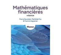Pierre Devolder, Mathilde Fox, Francis Vaguener – Mathématiques financières – 4e édition