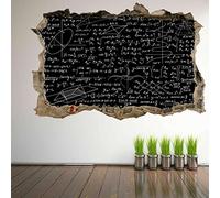 Mathématiques Formules 3D Wall Art Sticker Sticker Mural Math School Decor