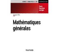 Mathématiques générales Jacques Vélu (Auteur)