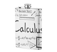 Mathématiques Géométrie Geek Calculus,Flasque de poche plate de 8 oz en acier inoxydable 304, idéale pour les activités de plein air.