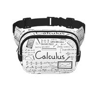 Mathématiques Géométrie Geek Calculus Imprimé Unisexe Carré Double Couche Taille Sac Bandoulière Fanny Pack Travel Workout Accessoires, Noir, Taille Unique Noir, Taille Unique, noir, One Size