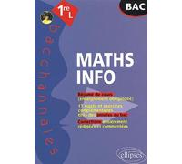 Mathématiques-Informatique - Première L - Enseignement obligatoire - Stéphane Argouin - Ellipses - broché - Scolaire / Universitaire