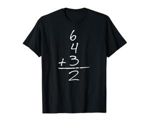 Mathématiques inspirées du Baseball 6 4 Trois Deux Fois Plus Amusant T-Shirt