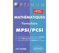 Mathématiques Mpsi/Pcsi - Formulaire