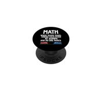 Mathématiques où Les Trains voyagent l'un vers l'autre Un passionné de mathématiques Amusant PopSockets PopGrip Adhésif