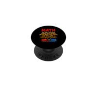 Mathématiques où Les Trains voyagent l'un vers l'autre Un passionné de mathématiques Amusant PopSockets PopGrip Adhésif