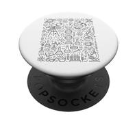 Mathématiques Physique Astronomie Biologie Chimie Science Doodle PopSockets PopGrip Adhésif