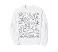 Mathématiques Physique Astronomie Biologie Chimie Science Doodle Sweatshirt