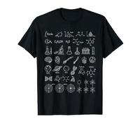 Mathématiques Physique Astronomie Biologie Chimie Science Doodle T-Shirt Graphique avec Valeur