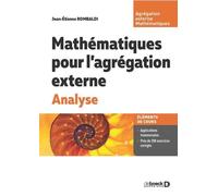 Mathématiques Pour L?Agrégation Externe - Analyse
