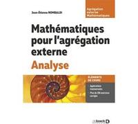 Mathématiques Pour L?Agrégation Externe - Analyse