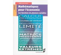 MATHEMATIQUES POUR L ECONOMIE