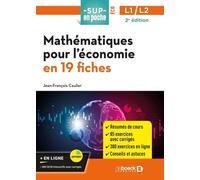 Mathématiques Pour L?Économie En 19 Fiches L1/L2