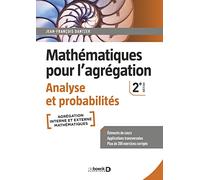 Mathématiques pour l'agrégation - Analyse et probabilités: Éléments de cours avec plus de 200 exercices corrigés
