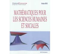 Mathematiques pour les sciences humaines et sociales - BOSI/STEFANO - Economica - broché - Livre