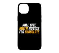 Mathématiques, Professeur drôle donnera des Conseils mathématiques pour Le Chocolat Coque pour iPhone 14 Plus