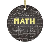 Mathématiques Scolaires Pendentif Noël Décoration Céramique Hanging pour Vacances Magasins Bureau