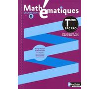 Mathématiques - Term Pro Bac Pro Groupement B Livre de l'élève poch - Hugon Albert - Nathan - broché - Livre