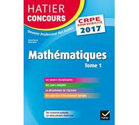 Mathématiques: Tome 1, Epreuve écrite d'admissibilité