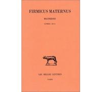 Mathesis - Tome 2, Livres Iii-V