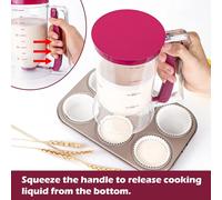 Mathiateur de pâte à crêpes, distributeur de pâte, ustensiles de cuisson, outil de cuisine pour crêpes, gâteau Chi, gaufre, muffin, mélange, fournitures de cuisson Batter Dispenser 1pc