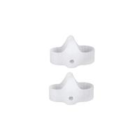 Mathiateurs En Silicone Pour Soins Des Pieds,2 Pièces = 1 Paire,Séparateur De Gel À Deux Trous,Protecteur D'oignon Orthopédique 4wd,Lisseur Hallux Valgus Pédicure - Type White