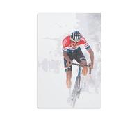 Mathieu Van Der Poel Cycliste Impression sur toile haute définition pour la maison ou le bureau 40 x 60 cm
