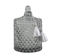 Mathilde M. Pot à Coton Diamant en Verre