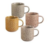 Set de 4 mugs en porcelaine Bella Terra