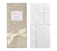 Mathilde M. Tablette Dentelle parfumée De Fleurs et d'or - Voile de Lin