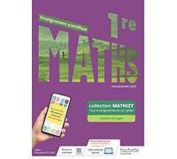 Mathizy - Maths Enseignement Scientifique 1re - Cahier élève - Ed. 2023