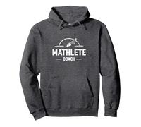 Mathlete Coach : Inspirer Les Amateurs de mathématiques athlétiques Sweat à Capuche, Unisexe pour Adultes, Chiné Foncé, L