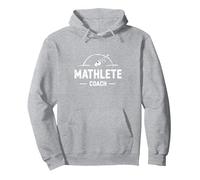 Mathlete Coach : Inspirer Les Amateurs de mathématiques athlétiques Sweat à Capuche, Unisexe pour Adultes, Gris Chiné, XXL