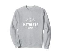 Mathlete Coach : Inspirer Les Amateurs de mathématiques athlétiques Sweatshirt, Unisexe pour Adultes, Gris Chiné, L