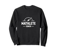 Mathlete Coach : Inspirer Les Amateurs de mathématiques athlétiques Sweatshirt, Unisexe pour Adultes, Noir, S